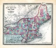 New England and New York, Ohio State Atlas 1868